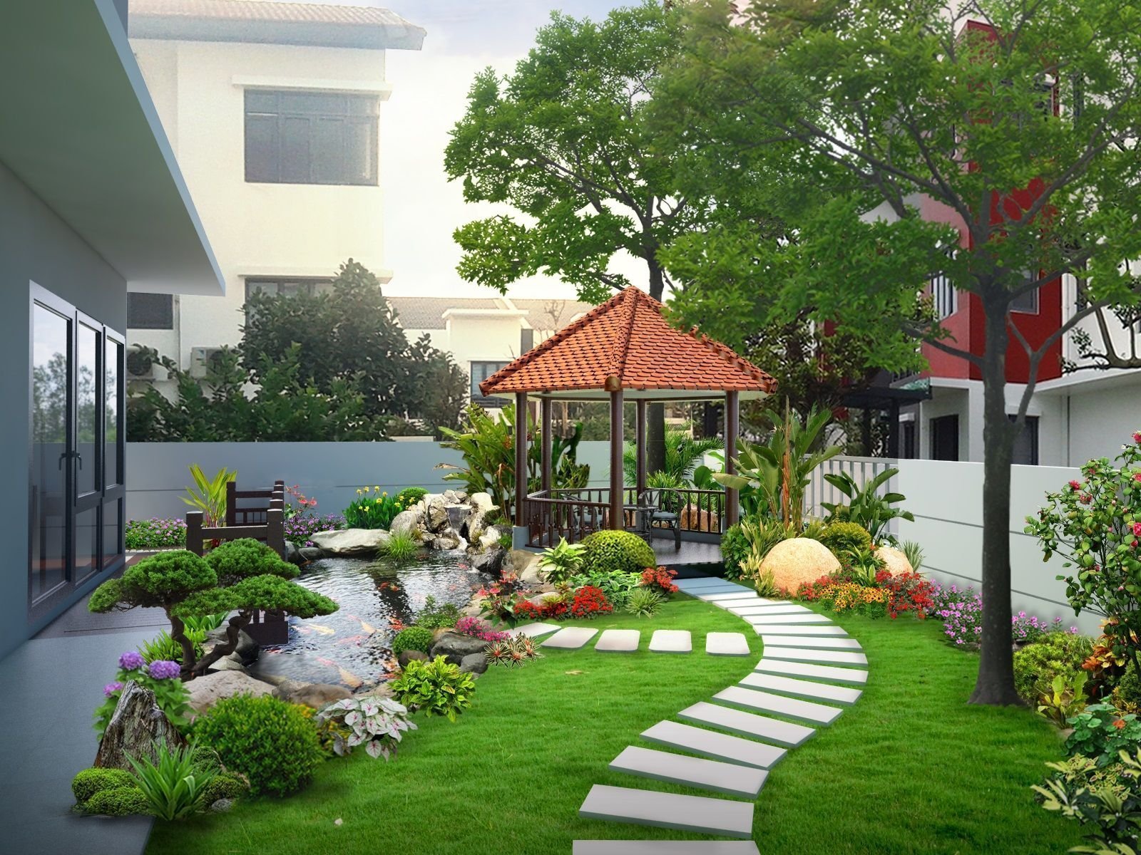 Phong cách thiết kế cảnh quan sân vườn cho gia chủ 