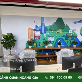 THI CÔNG TRỒNG CÂY XANH VĂN PHÒNG – CÔNG TY MONEY FORWARD VIỆT NAM